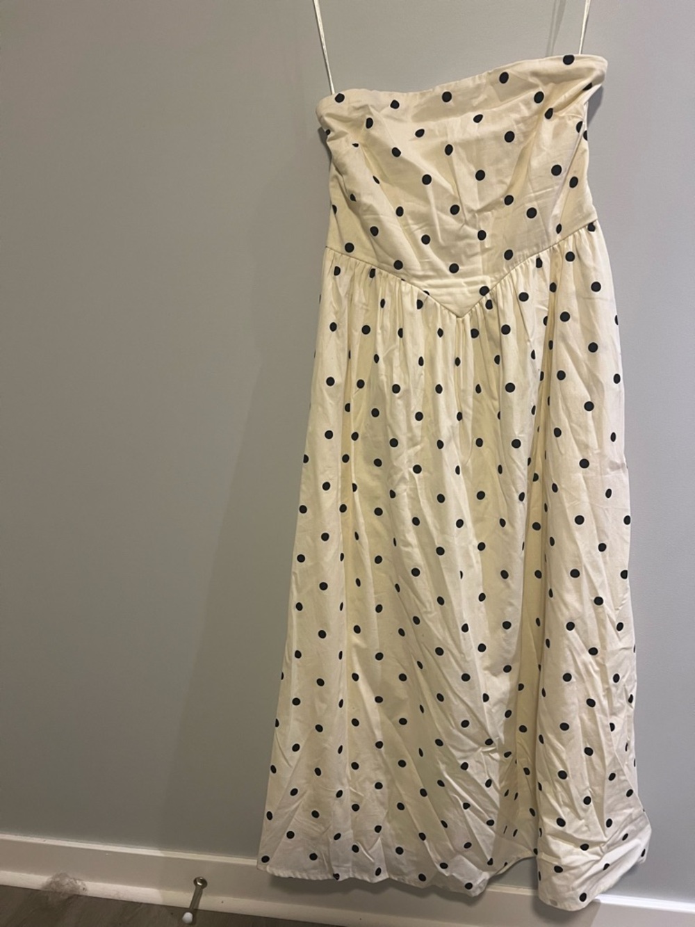 Jessica Simpson Cream Smocked Waist Dress